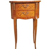 Louis XV style bedside table with marquetry