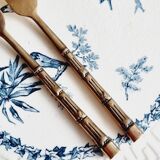 2 brass knives