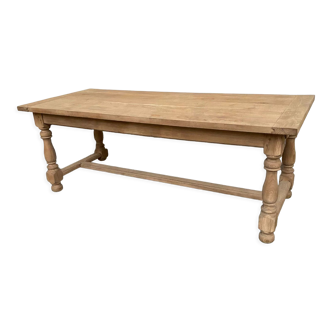 Farmhouse table with large drawers