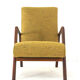 Knicos armchair in teak with yellow upholstery - very rare dutch design