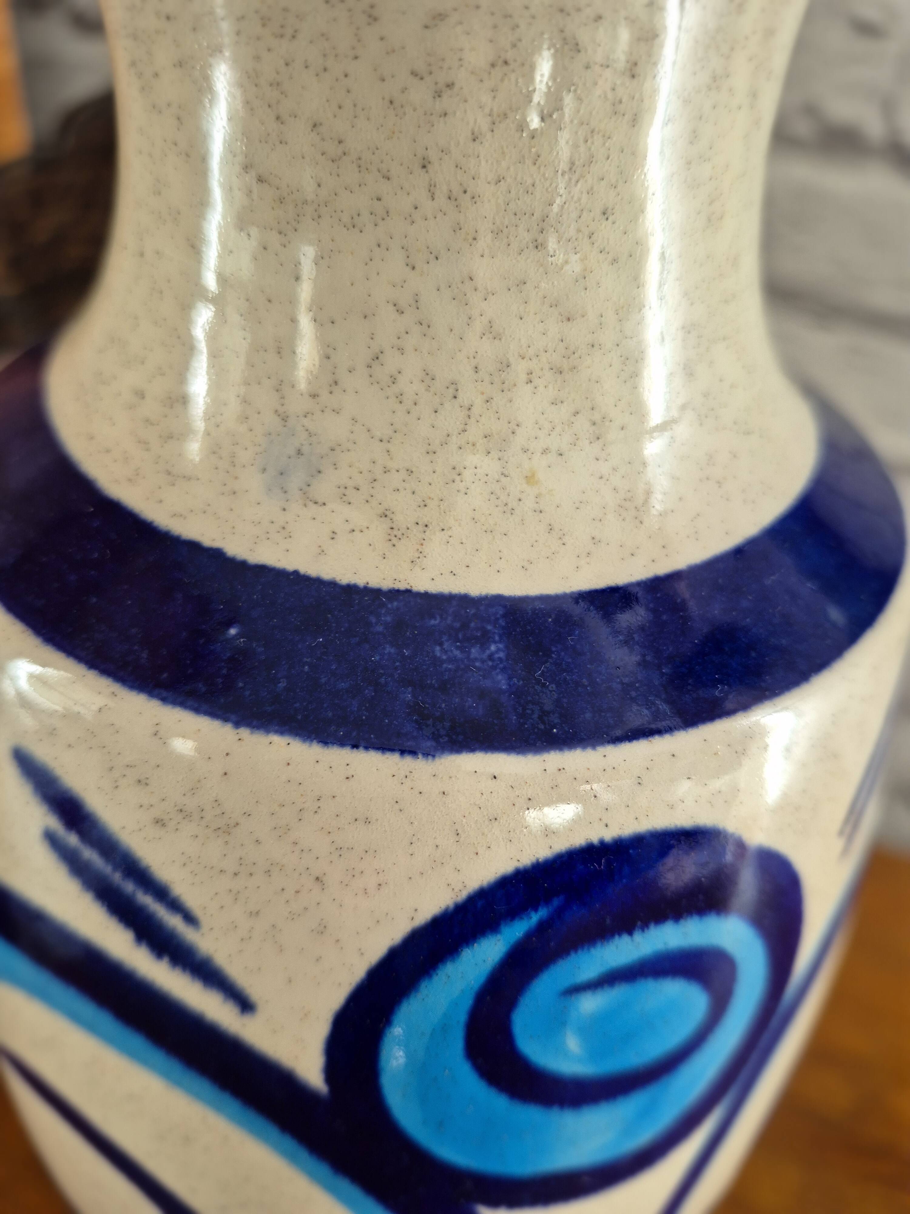 Vintage turquoise vase from West Germany.