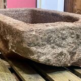 Breton granite trough XIXth -88x49cm
