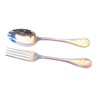 Dessert cutlery christofle mle perles