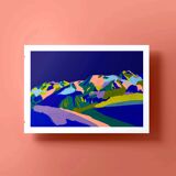 La plagne - tirage d'art en édition limitée (a4)