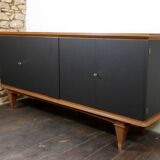 mahogany and black arbus sideboard