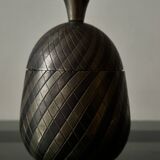 Janson Hollywood Regency Pineapple Box in Real Brass & Bronze, 1970