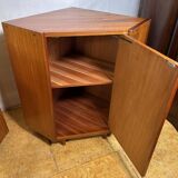 Mid-Century Retro Vintage Teak Pair of Corner Cabinets – 1960s Danish Desig