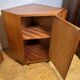 Mid-Century Retro Vintage Teak Pair of Corner Cabinets – 1960s Danish Desig