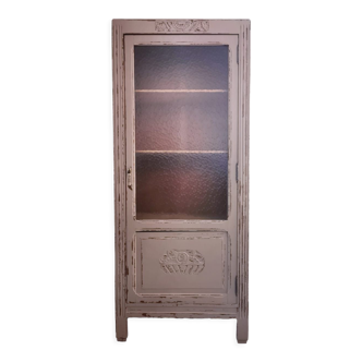 Armoire parisienne vitrée art-déco