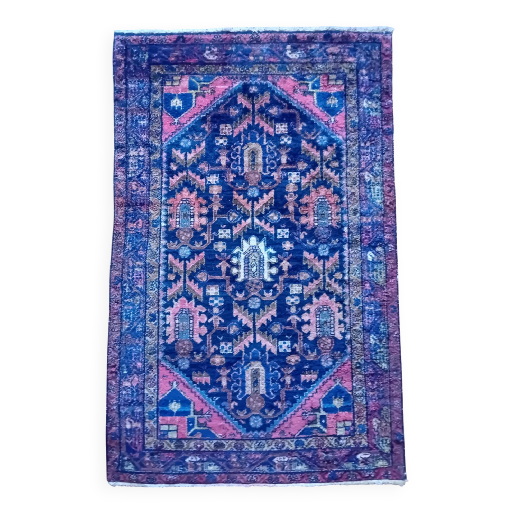 Handmade Persian Hamadan Rug 210x134cm
