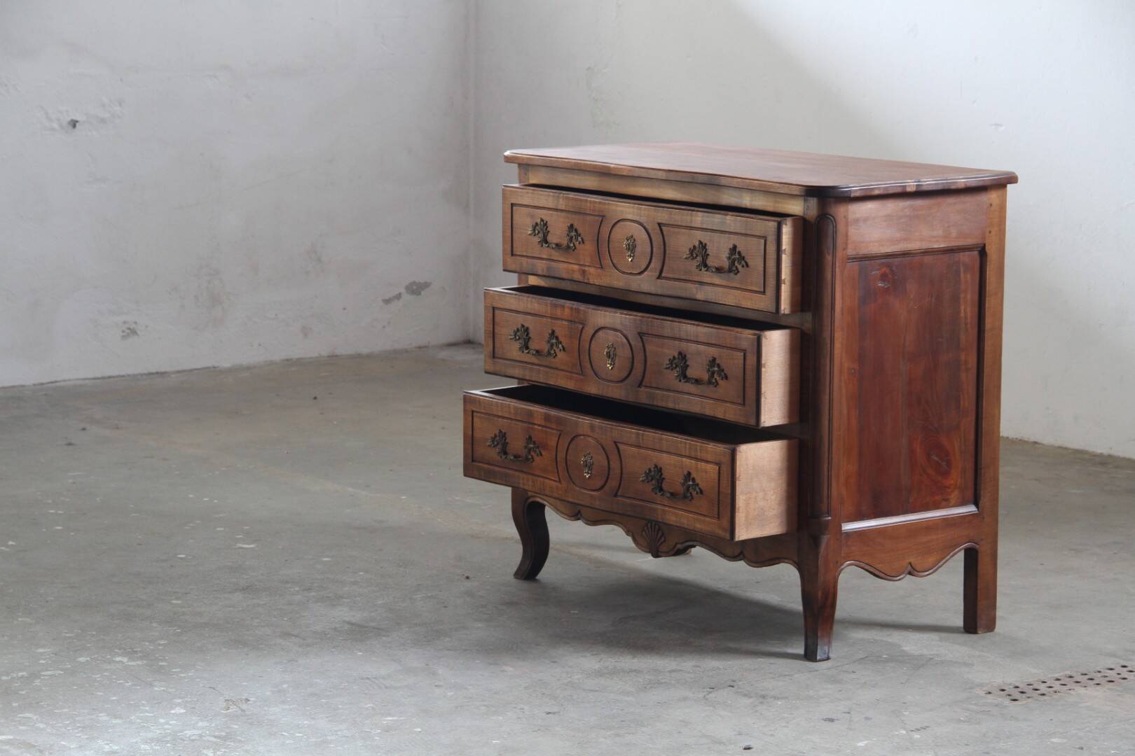 Vintage 18th century Walnut Commode, French Provençal, French Louis XVI