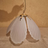 Suspension tulip glass paste and brass