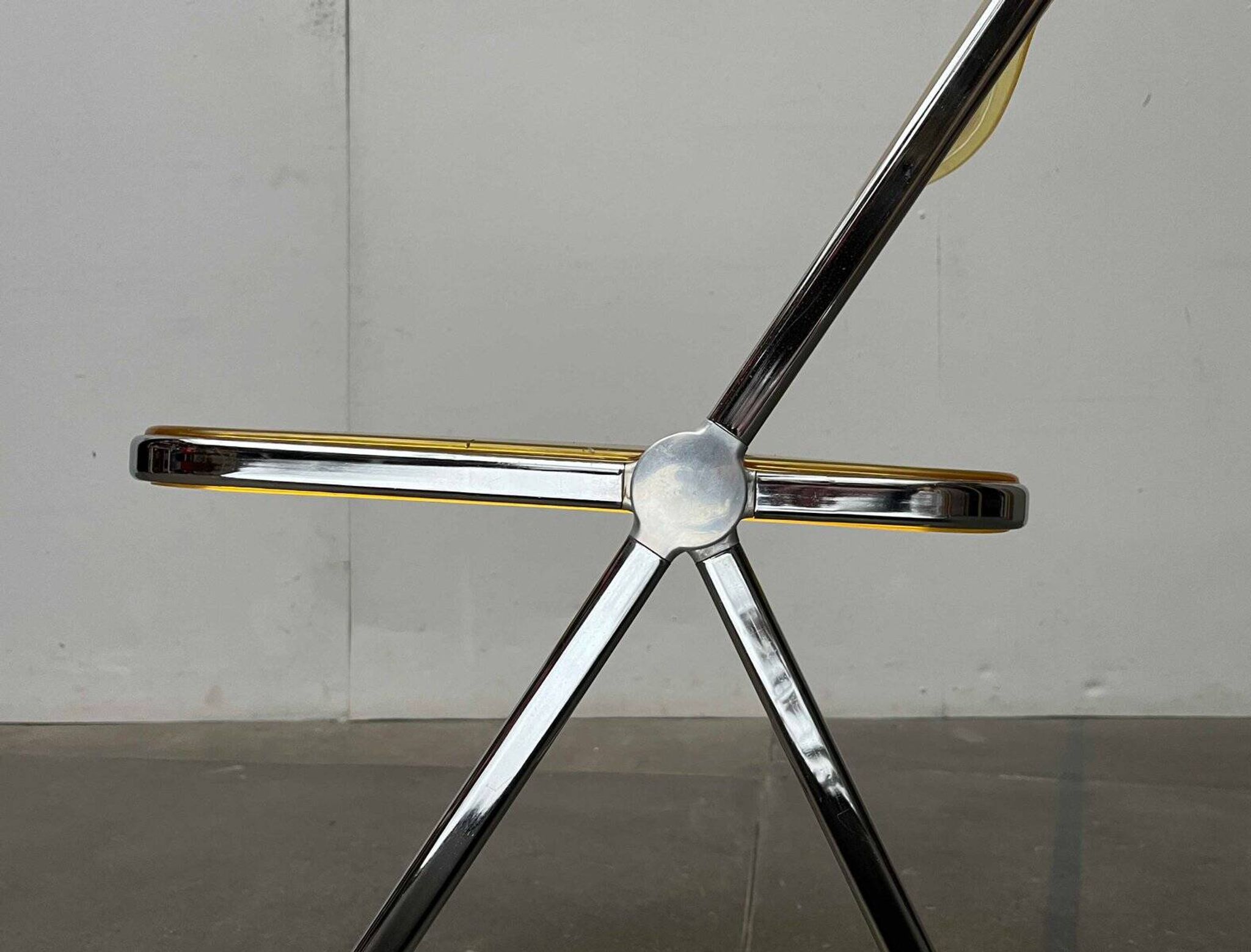 Folding Chair Model Plia Italian Mid-Century Modern Space by Giancarlo Piretti for Castelli, 1960s