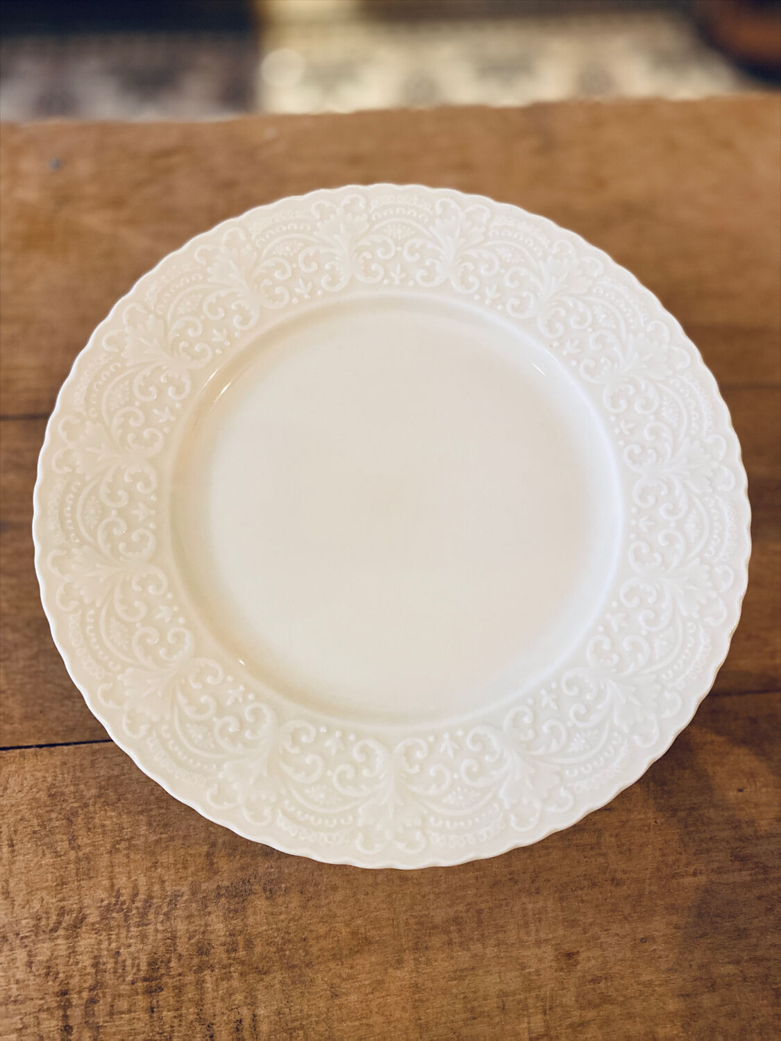 Lot of 6 Limoges plates and Ralph Lauren model Megan.