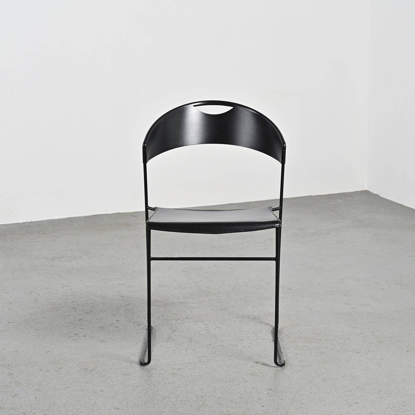 Stacking chairs "Juliette" by Hannes Wettstein, Baleri circa 1987