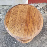 Pot holder, pedestal table, wood, vintage, 60s