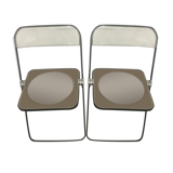 Pair of Plia chairs by Giancarlo Piretti for Castelli 1970