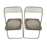 Pair of Plia chairs by Giancarlo Piretti for Castelli 1970