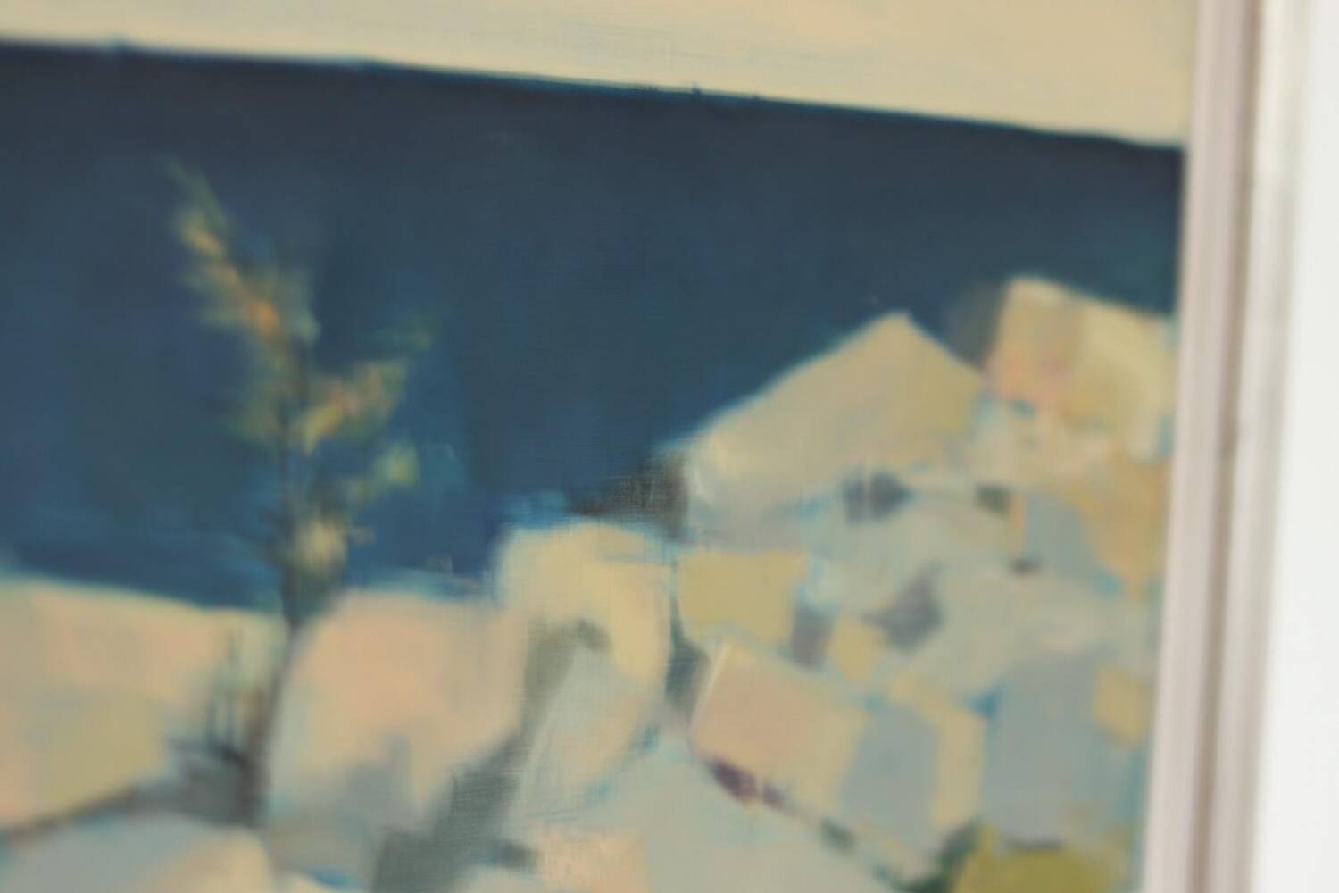 Huile sur toile suédoise – « Paysage côtier » par Arne Aspelin
