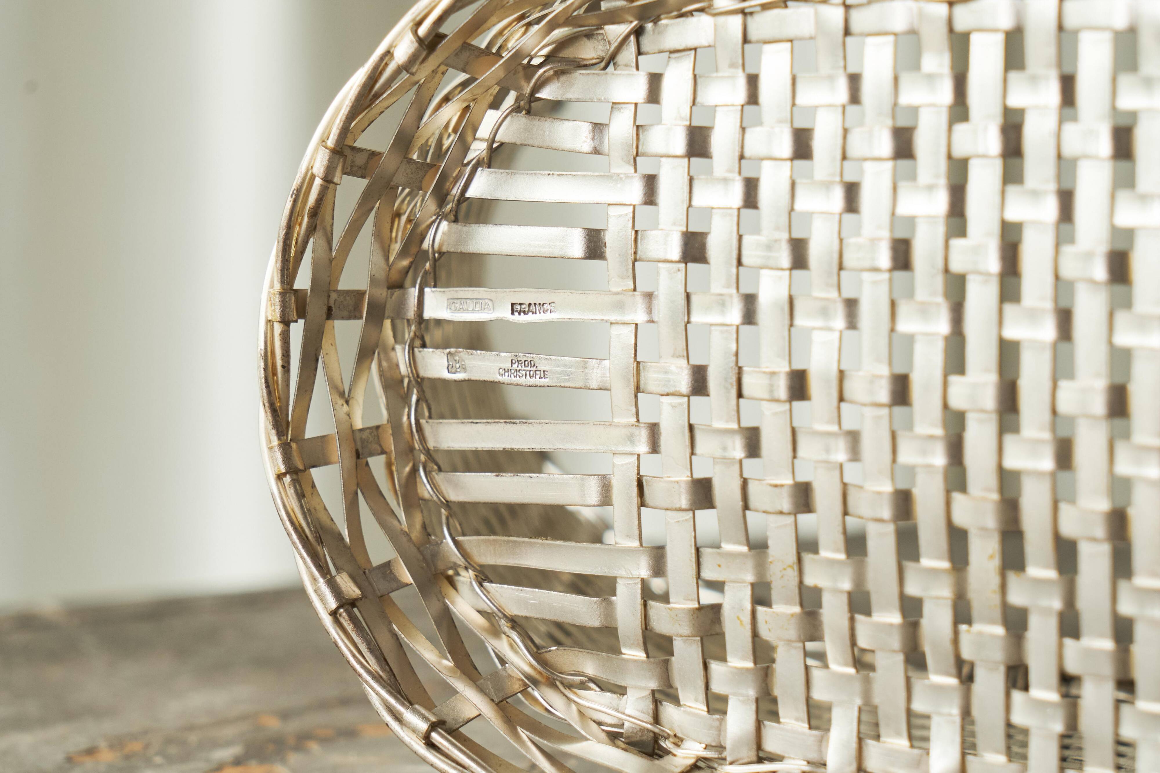Lino Sabattini for Christofle, silver-plated bottle holder