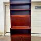 Vintage bar desk library display cabinet secretary with floors