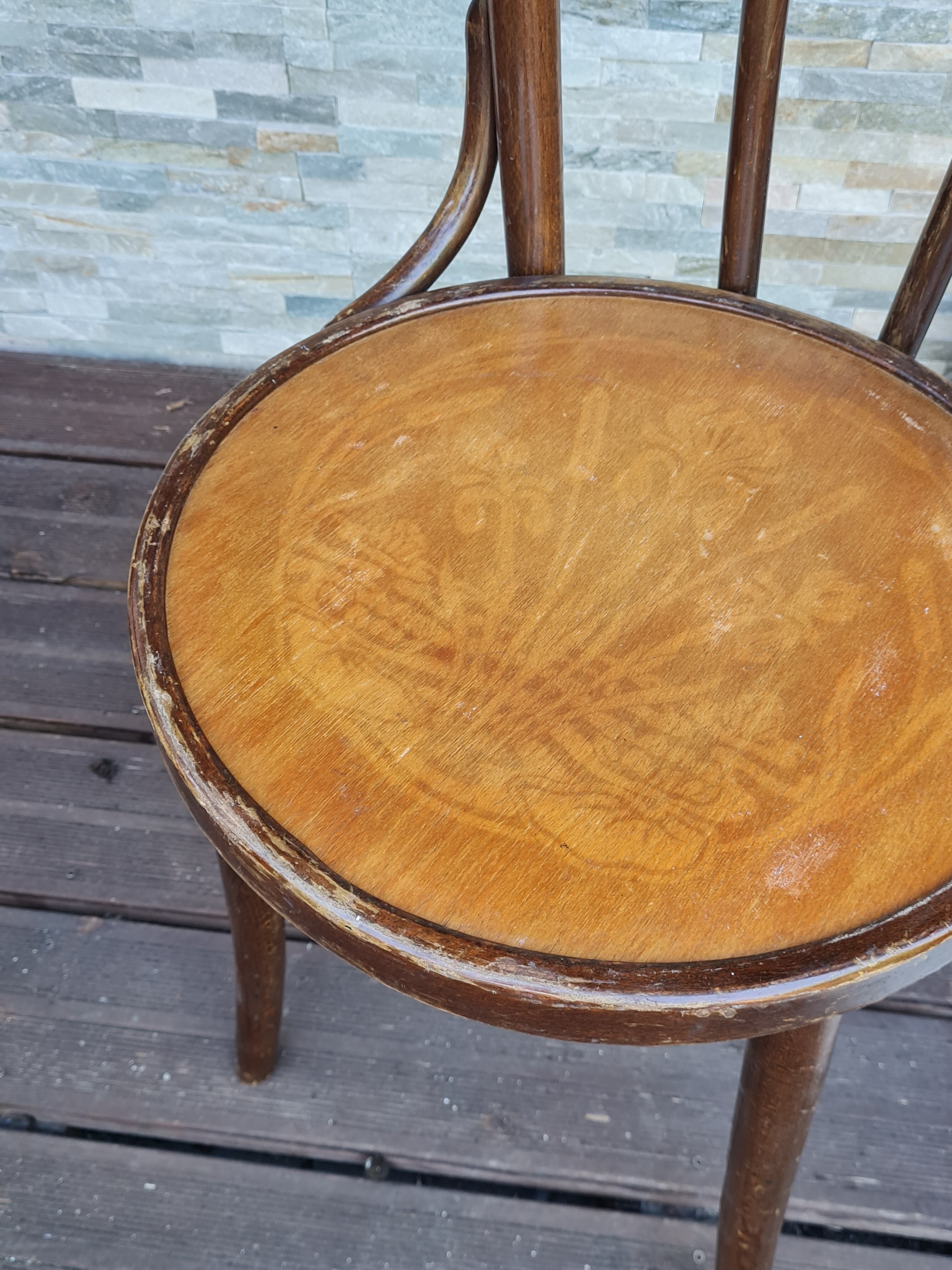 4 bistro chairs from the 30s art nouveau