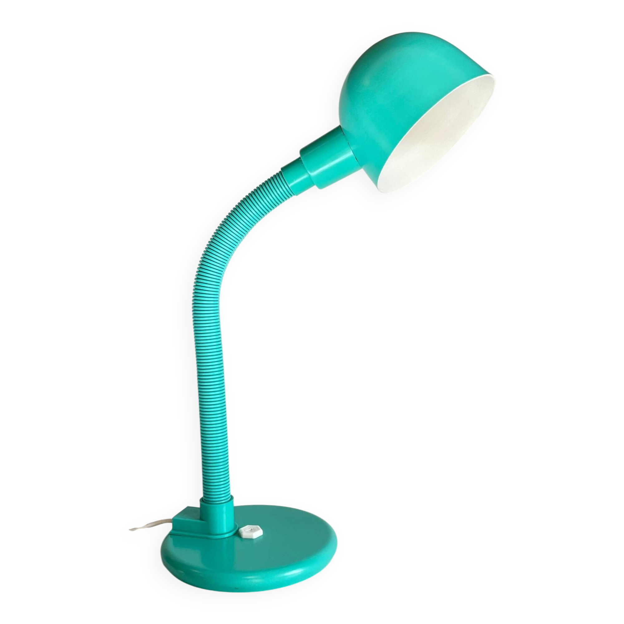80s steel lamp by Aluminor France