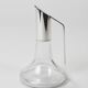 Riedel Mesa Elegant Silver & Crystal Carafe, Decanter, Pitcher, Italy, 1980s
