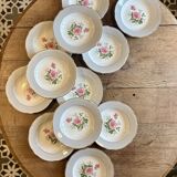 Set of 12 vintage deep plates - Fabiola model from Lunéville -
