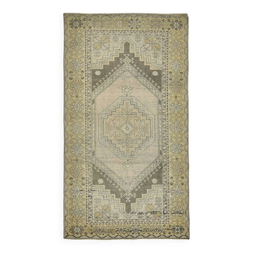Tapis vintage anatolien turc 127 cm x 217 cm