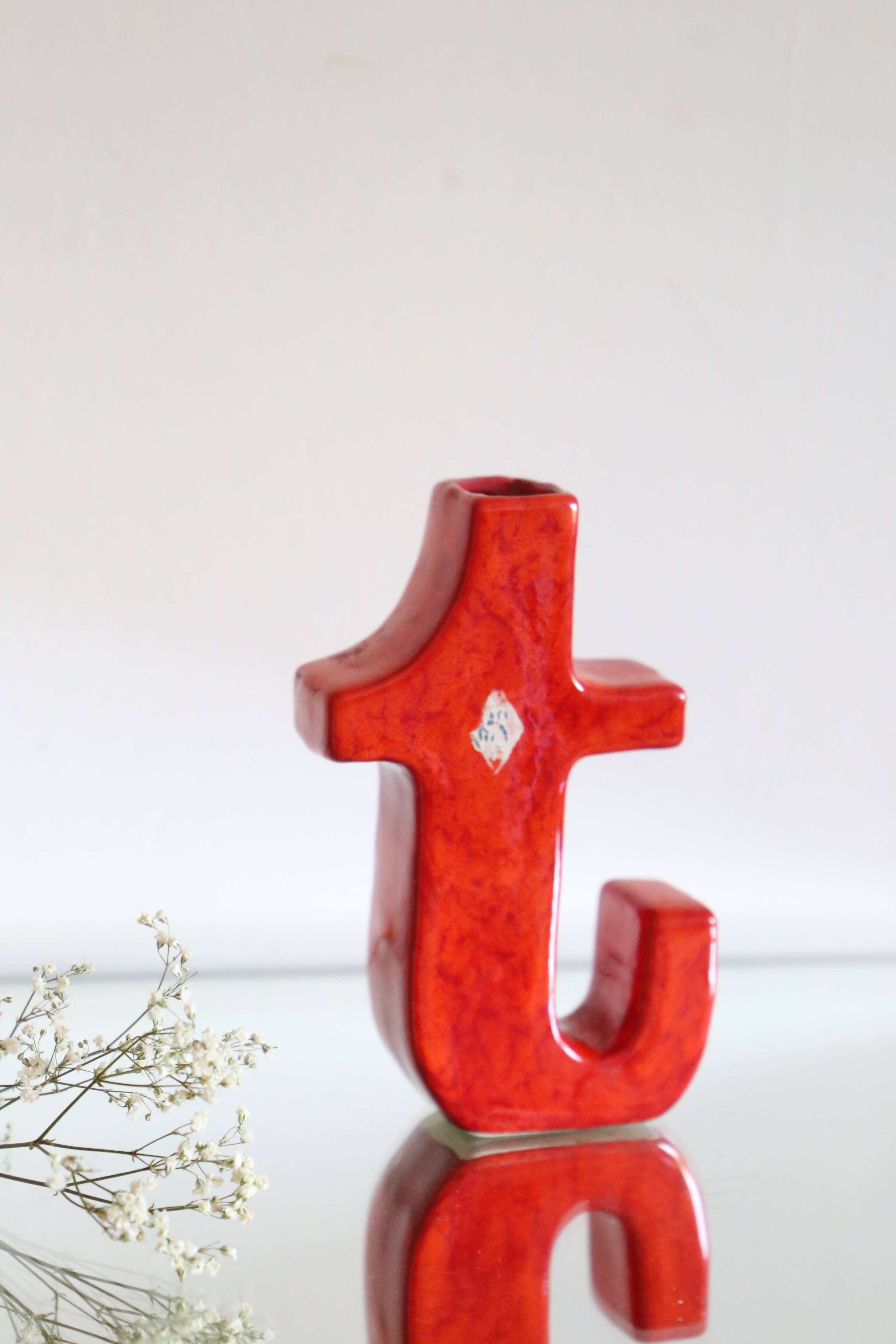 Italian ceramic vase 1970