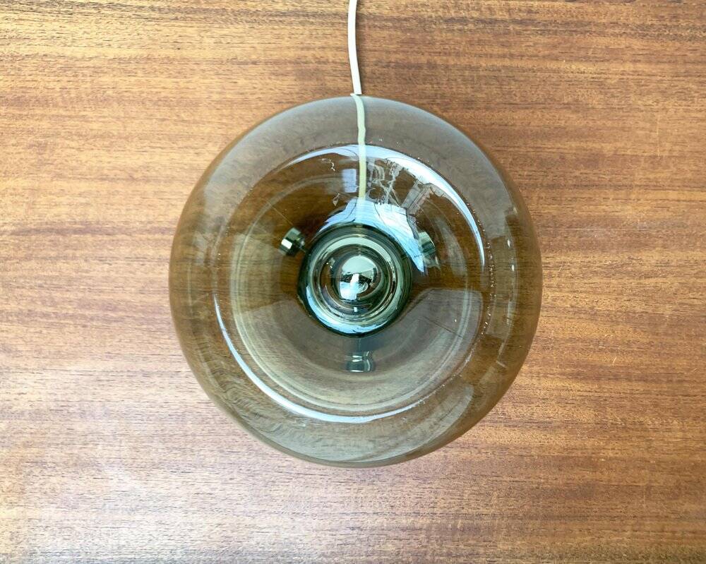 Lampe de Table en Verre Bulbe Espace Années 1960 Milieu du Siècle