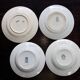 Mismatched vintage half-soup plates in ironstone - Green decor