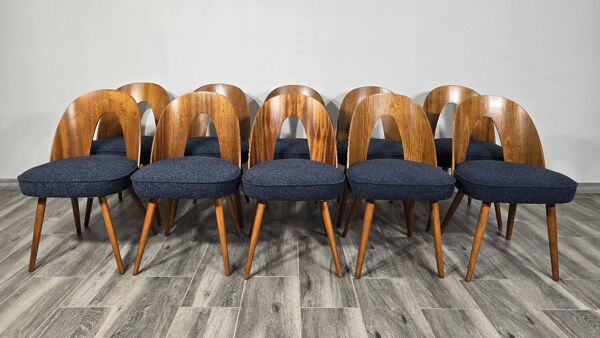 Chaises de salle à manger par Antonin Suman, années 1960, lot de 10