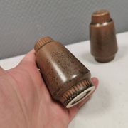 Salt + Pepper shakers made of stoneware From Knabstrup Denmark 1966-72