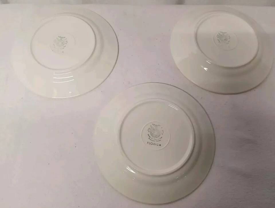 Set of 3 Villeroy and Boch Vintage Dessert Plates