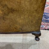 1930s English burl walnut bed