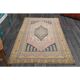 1970s Vintage Turkish Hand-Knotted Wool Cotton Pink Area Rug 124x226