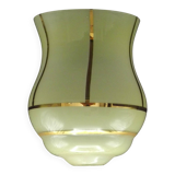 French vintage yellow Art Deco replacement shade with gold detailing 0081.
