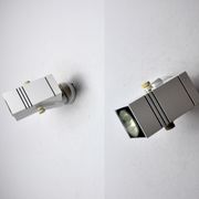 Pair of adjustable Fase wall lamps, Spain, 1980