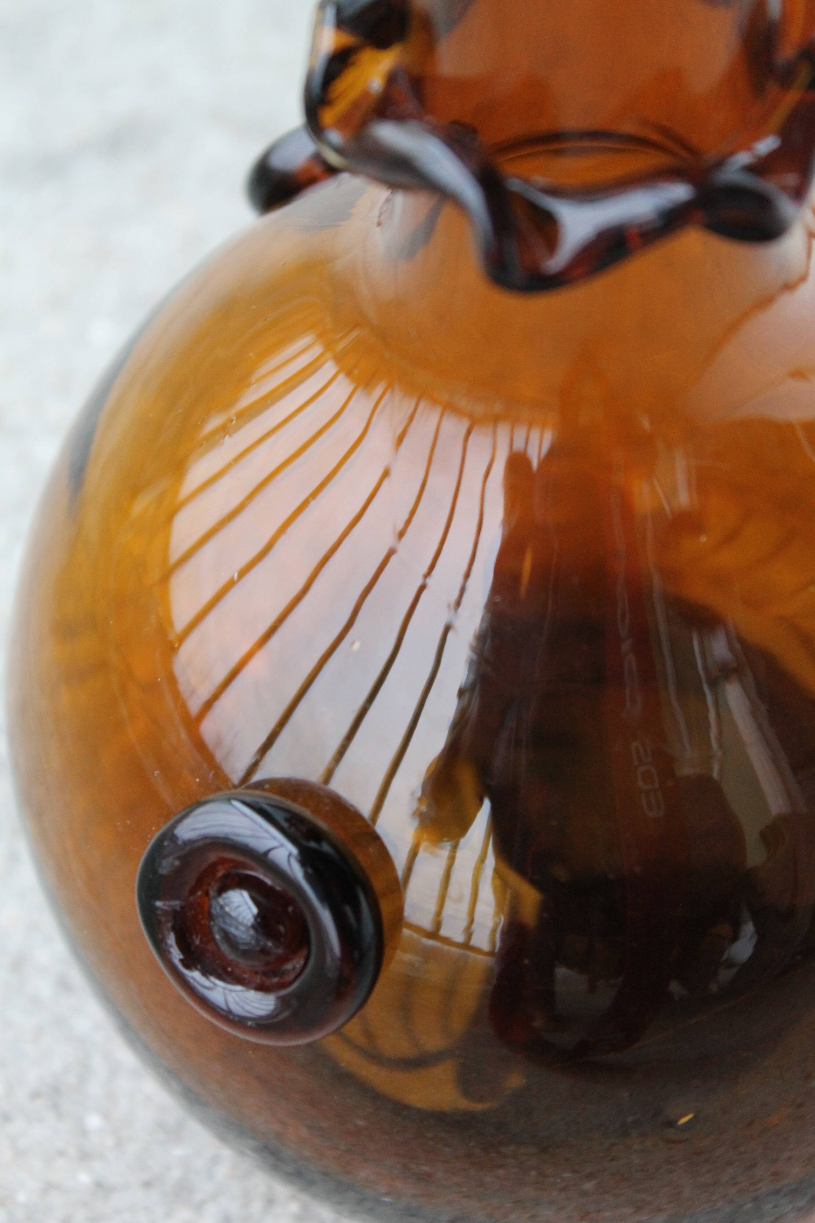 Praticality smoked glass vase