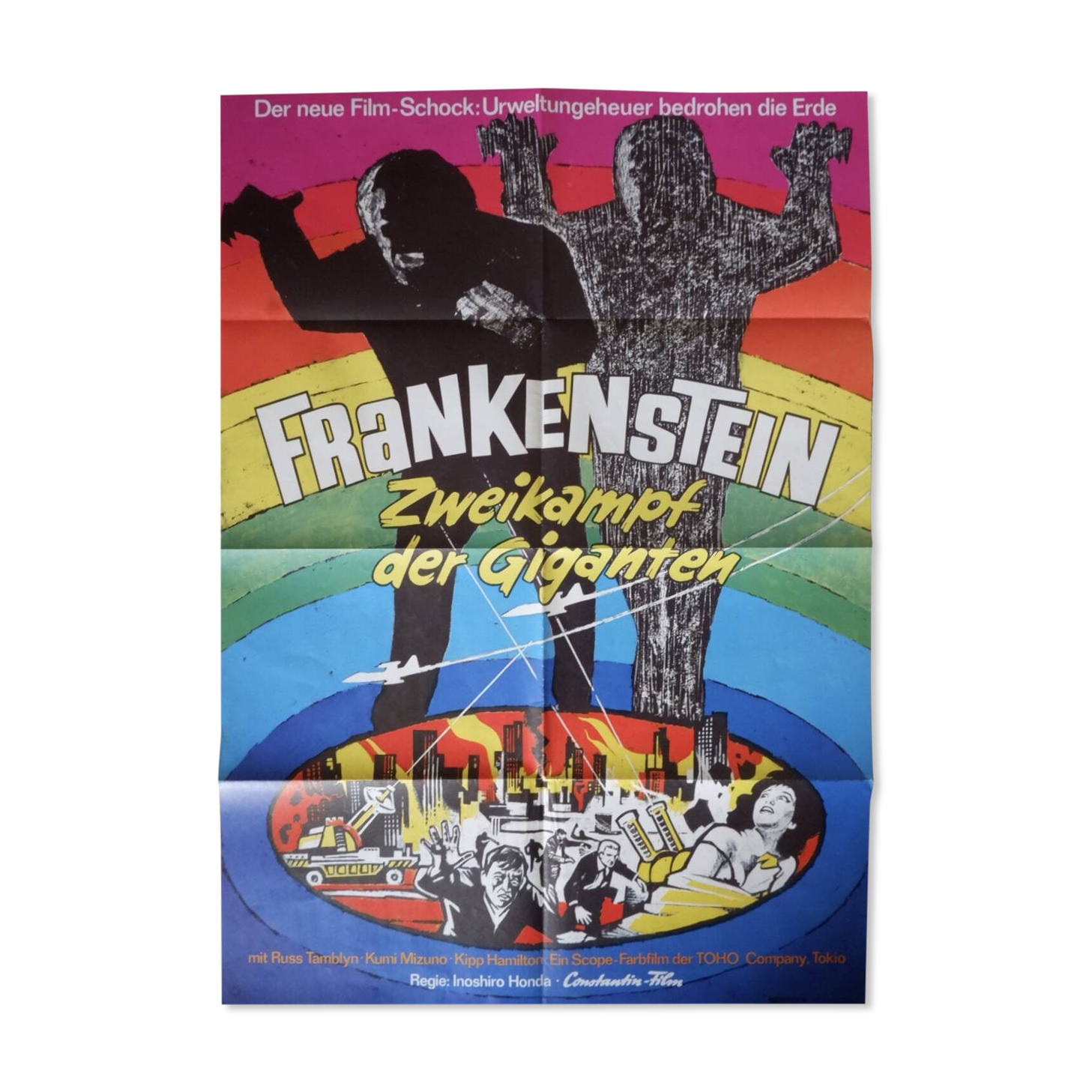 Frankenstein: the war of the gargantuas - original German poster - 1973