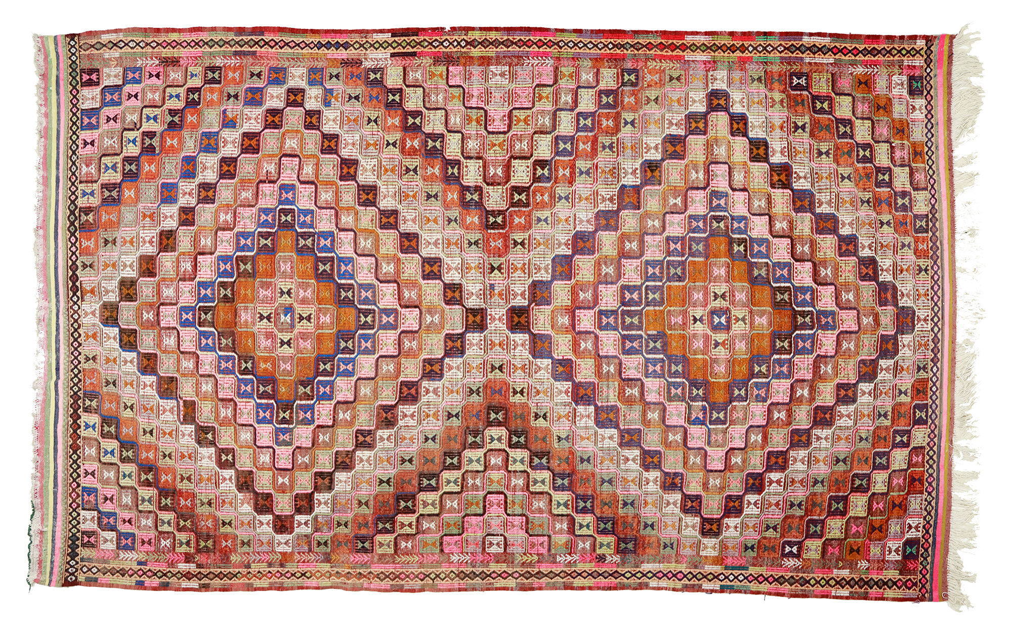 Anatolian handmade kilim rug 305 cm x 181 cm