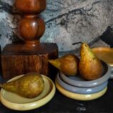 Seven vintage potter's sweet treat plates