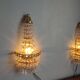 Pair of vintage Presiosa crystal wall lights