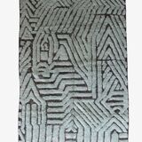 Water Green Textured Rug - 292 x 202 cm