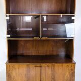 Bookcase With light Display Made In Rosewood, Danish Design From 1960s