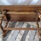 Table basse campagnarde western chêne vintage