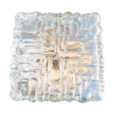 Plafonnier carré en verre moulé