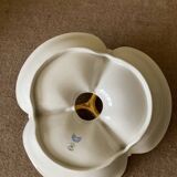 Serviteur mendiant à trois compartiments en porcelaine de Limoges Havilland - Le Tanneur